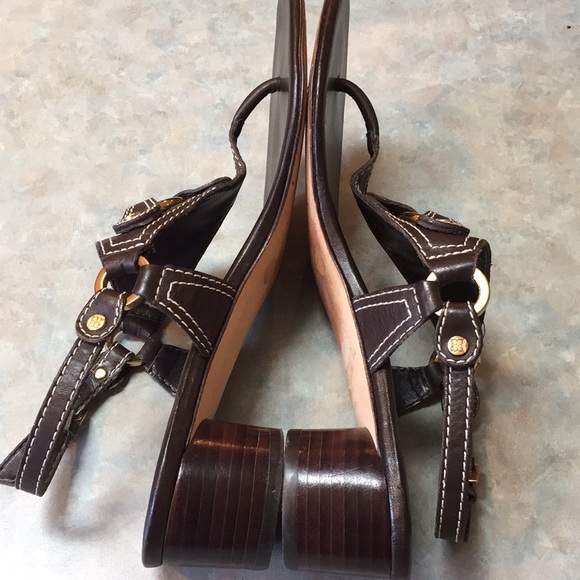 BCBG Max Azria leather sandals (sz 8 1/2) - Picture 9 of 11